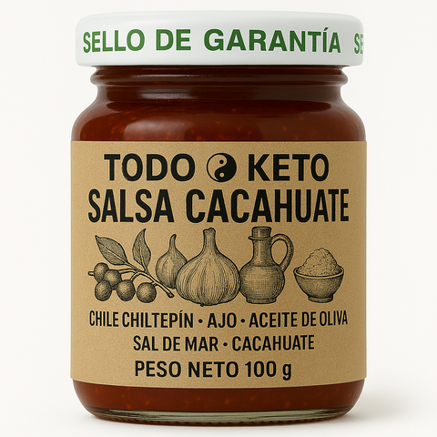KETO SALSA CON CACAHUATE