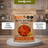 Totopos Keto Sabor Cheddar Botana 40 Piezas