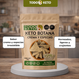 Totopos Keto Botana Crema y Especias 20 Piezas