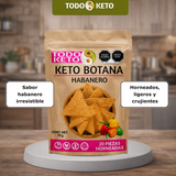 Totopos Keto de Almendras Habanero 20 Piezas