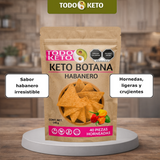 Totopos Keto de Almendra Habanero 40 Piezas