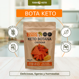 Totopos Keto Sabor Cheddar Botana 40 Piezas