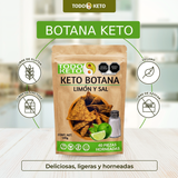 Totopos Keto de Almendra Sal y Limón 40 Piezas