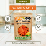 Totopos Keto Botana Queso y Jalapeño 20 Piezas