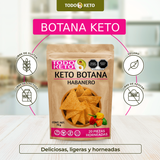 Totopos Keto de Almendras Habanero 20 Piezas