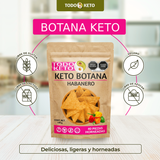 Totopos Keto de Almendra Habanero 40 Piezas