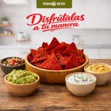 Totopos Keto de Almendra Adobados 40 Piezas