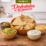 Totopos Keto Botana Crema y Especias 40 Piezas