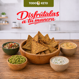 Totopos Keto de Almendra Sal y Limón 40 Piezas