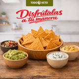 Totopos Keto de Almendra Habanero 40 Piezas