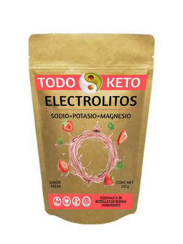 Electrolitos en Polvo sin Azúcar sabor Fresa