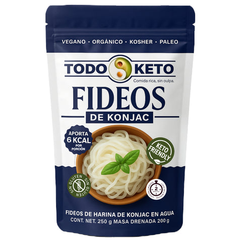 Fideos Keto Pasta de Konjac Shirataki sin Glúten