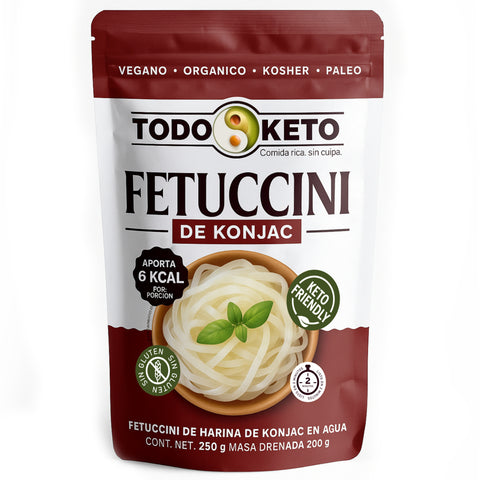 Fetuccini Keto Pasta de Konjac Shirataki sin Glúten