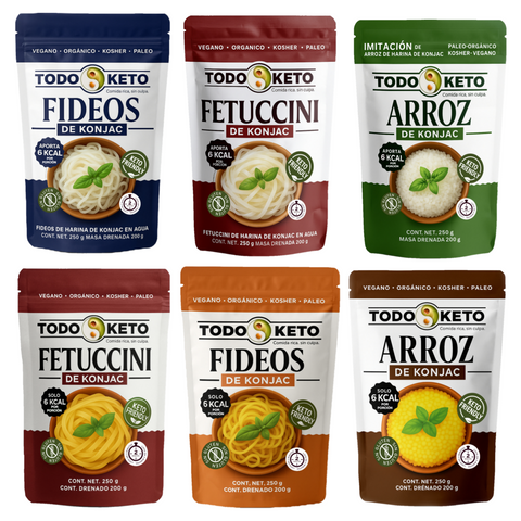 Surtido de Pastas de Konjac 40 Piezas