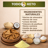 Totopos Keto Botana Limón y Sal 20 Piezas