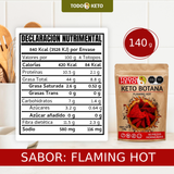 Totopos Keto Flaming Hot Botana 40 Piezas