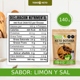 Totopos Keto de Almendra Sal y Limón 40 Piezas