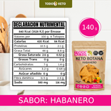 Totopos Keto de Almendra Habanero 40 Piezas