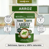 Arroz de Konjac TODO KETO – 40 Piezas de 250 g | Bajo en Carbohidratos, Vegano y Sin Gluten
