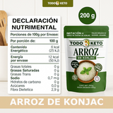 Arroz de Konjac Shirataki | TODO KETO (250g)
