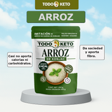 Arroz de Konjac TODO KETO – 40 Piezas de 250 g | Bajo en Carbohidratos, Vegano y Sin Gluten