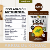 Arroz de Konjac con Fibra Shirataki | TODO KETO (250g)