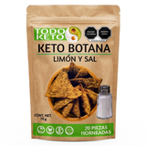 Totopos Keto Botana Limón y Sal 20 Piezas