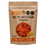 Totopos Keto Sabor Cheddar Botana 40 Piezas