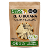 Totopos Keto Botana Crema y Especias 40 Piezas