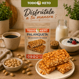 Palanqueta de Cacahuate sin Azúcar Keto