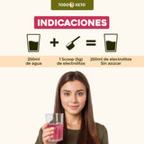Electrolito En Polvo- Sabor Fresa Con Stevia(150g)