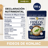 Fideos Pasta  de Konjac Shirataki sin Glúten | TODO KETO (250g)