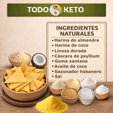 Totopos Keto de Almendra Habanero 40 Piezas