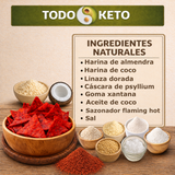 Totopos Keto Flaming Hot Botana 40 Piezas