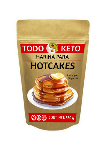 Harina para Hotcakes Keto sin Glúten Low Carb