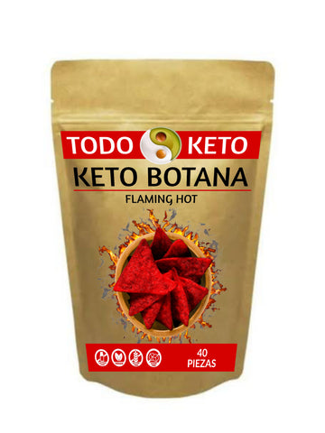 Totopos Keto Flaming Hot Botana 40 Piezas