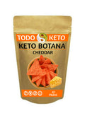 Totopos Keto Sabor Cheddar Botana 40 Piezas