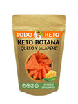 Totopos Keto Botana Queso y Jalapeño 40 Piezas