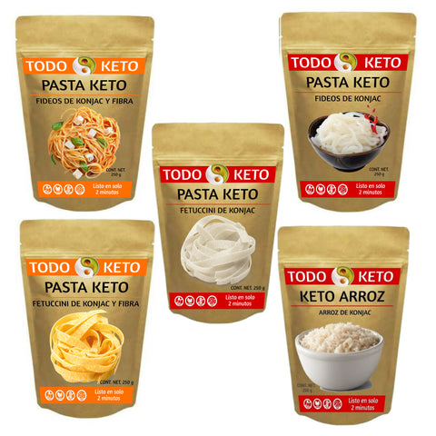 Surtido de Pastas de Konjac 40 Piezas