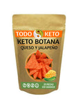 Totopos Keto Botana Queso y Jalapeño 20 Piezas