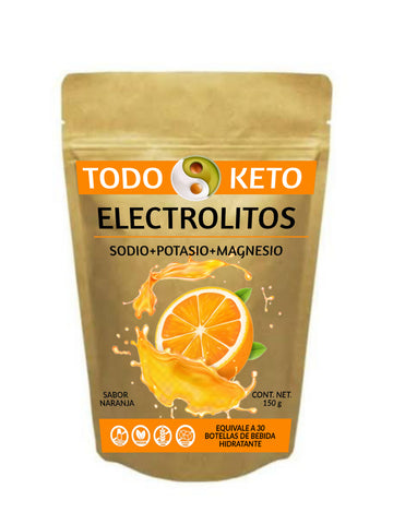 Electrolitos en Polvo sin Azúcar Sabor Naranja