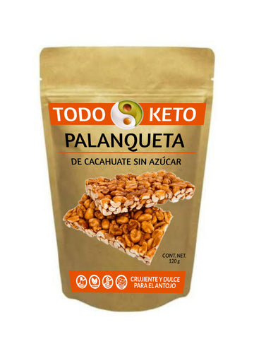 Palanqueta de Cacahuate sin Azúcar Keto